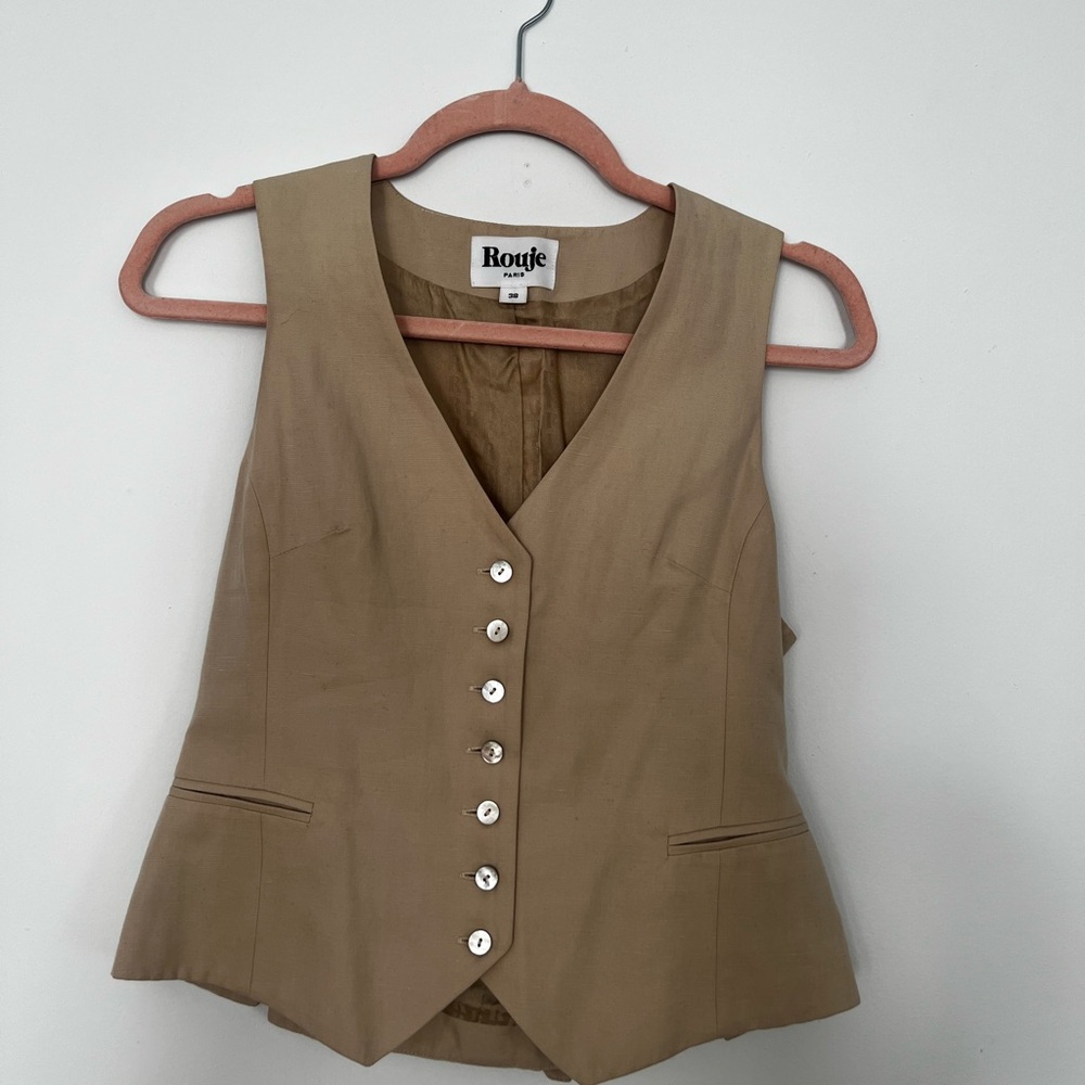 Rouje Tan Women's Vest Top